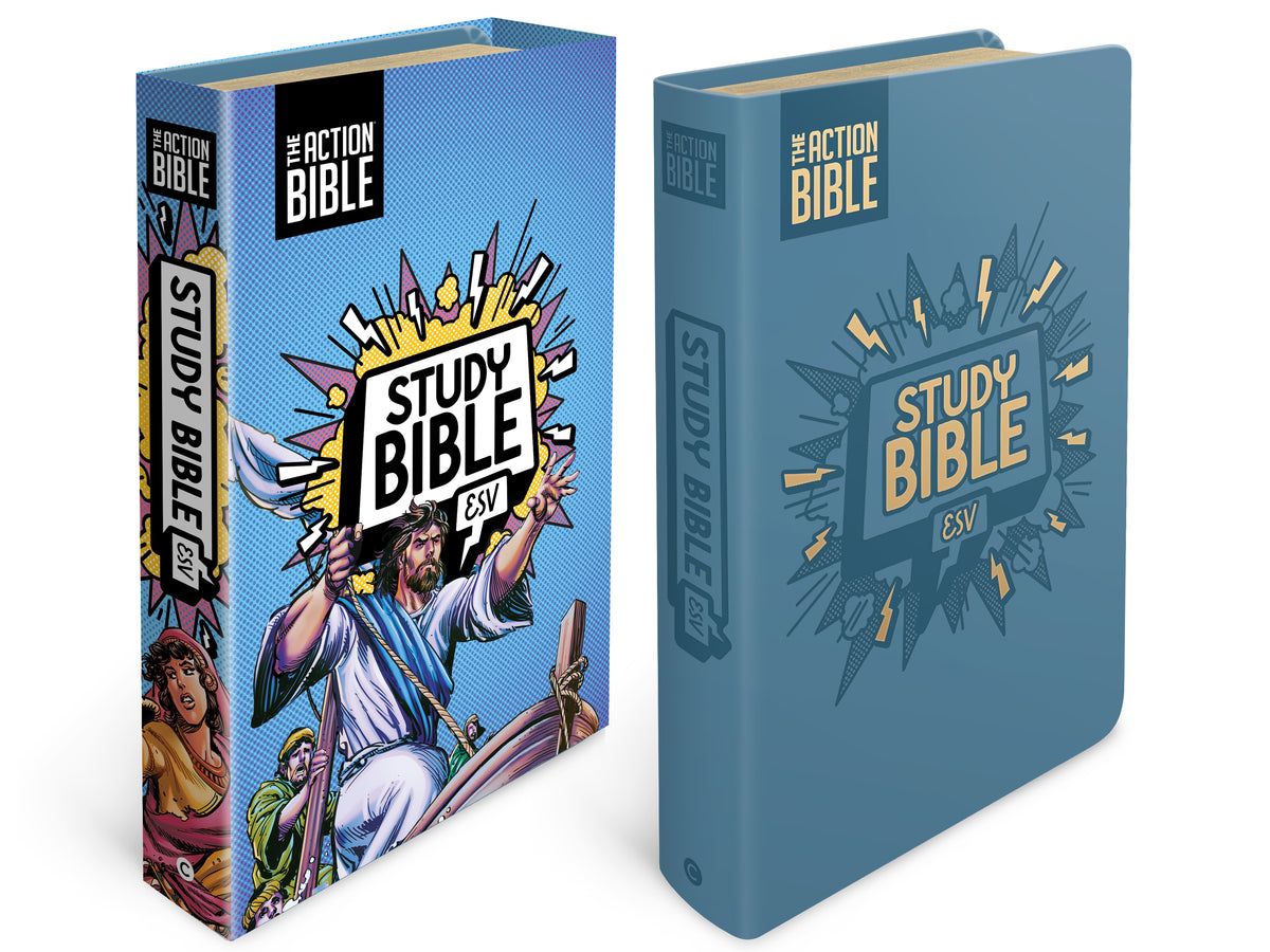 The Action Bible Study Bible ESV - Leathersoft Cover – David C Cook