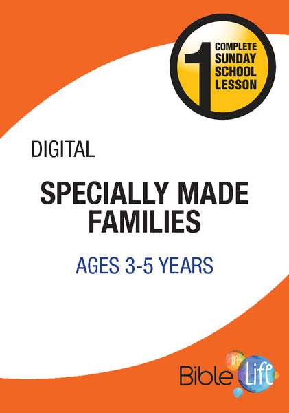 Bible-In-Life PreK Specially Made Families Cover