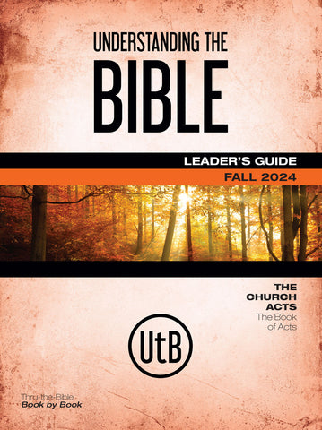 Scripture Press | Adult Understanding the Bible Leader's Guide (NIV) | Fall 2024