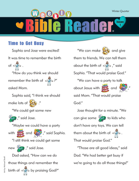 HeartShaper | Early Elementary Weekly Bible Reader® Take-Home | Winter 2024-2025