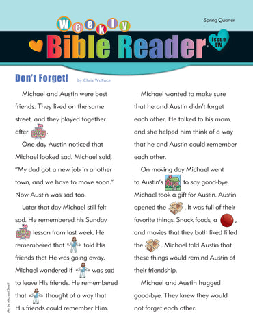 HeartShaper | Early Elementary Weekly Bible Reader® Take-Home | Spring 2024
