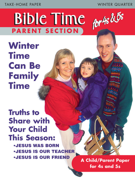 Scripture Press 4s & 5s Bible Time Take-Home Paper | Winter 2024-2025