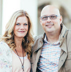 A headshot of Justin and Trisha Davis