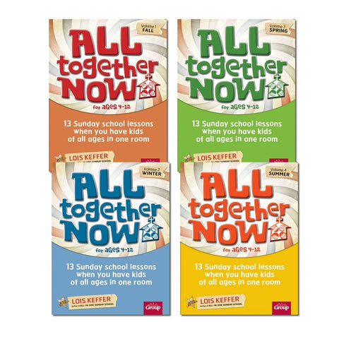 All Together Now for Ages 4-12 | Quarterly Books | Sunday school lessons when you have kids of all ages in one room
