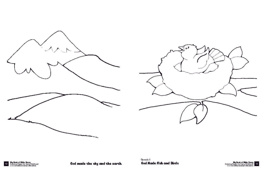 Big Book of Bible Story Coloring Pages for Early Childhood – David C Cook
