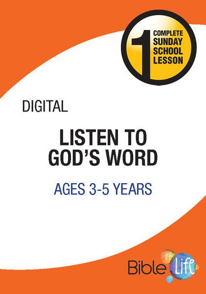 Bible-In-Life PreK Listen to God's Word Cover